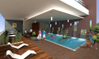 Pool area, Crosswinds, Bhandup (West)