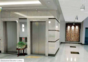 Exclusive elevator lobby